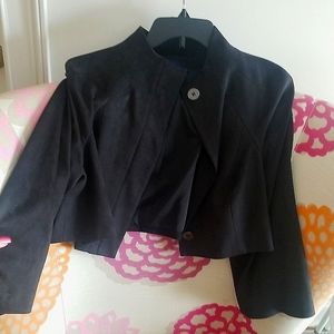 Bolero faux suede jacket
